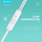 CELEBRAT earphones με μικρόφωνο G20, 3.5mm, 1.2m, λευκά11