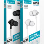 CELEBRAT earphones με μικρόφωνο G21, 3.5mm, 1.2m, μαύρα