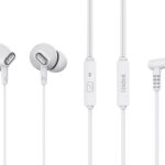 CELEBRAT earphones με μικρόφωνο G21, 3.5mm, 1.2m, λευκά