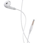 CELEBRAT earphones με μικρόφωνο G27, 3.5mm, 1.2m, λευκά