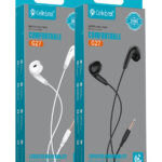 CELEBRAT earphones με μικρόφωνο G27, 3.5mm, 1.2m, λευκά