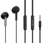 CELEBRAT earphones με μικρόφωνο G28, 3.5mm, 1.2m, μαύρα