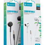 CELEBRAT earphones με μικρόφωνο G28, 3.5mm, 1.2m, μαύρα