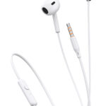 CELEBRAT earphones με μικρόφωνο G28, 3.5mm, 1.2m, λευκά