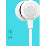 CELEBRAT Earphones G4 με μικρόφωνο, 10mm, 1.2m, λευκό