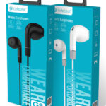 CELEBRAT earphones με μικρόφωνο G8, 3.5mm, 1.2m, λευκά