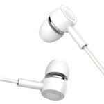 USAMS earphones με μικρόφωνο EP-12, 10mm, 3.5mm, 1.2m, λευκά