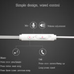 USAMS earphones με μικρόφωνο EP-12, 10mm, 3.5mm, 1.2m, λευκά