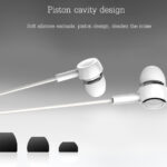 USAMS earphones με μικρόφωνο EP-12, 10mm, 3.5mm, 1.2m, λευκά