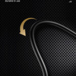 USAMS earphones με μικρόφωνο US-SJ482, Type-C, 10mm, 1.2m, μαύρα