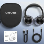 ONEODIO headphones A10, ενσύρματα & ασύρματα, Hi-Res ANC, 40mm, μαύρο
