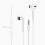 POWERTECH earphones με μικρόφωνο Classic, 3.5mm, 1.2m, λευκά