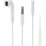 POWERTECH earphones με μικρόφωνο Classic, 3.5mm, 1.2m, λευκά