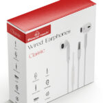 POWERTECH earphones με μικρόφωνο Classic, 3.5mm, 1.2m, λευκά