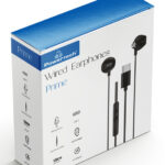 POWERTECH earphones με μικρόφωνο Prime, USB-C, 1.2m, μαύρα