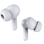 POWERTECH earphones με θήκη φόρτισης Soul, TWS, ANC, 45/400mAh, λευκά