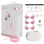 SADES gaming earphones Wings 20, 12mm, 3.5mm, 1.2m, ροζ
