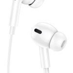 USAMS earphones με μικρόφωνο EP-41, Lightning, 10mm, 1.2m, λευκά