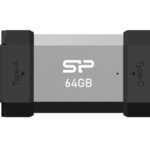 SILICON POWER USB Flash Drive C51, USB/USB-C, 64GB, 120MBps, ασημί