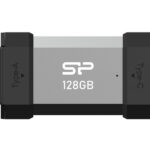 SILICON POWER USB Flash Drive C51, USB/USB-C, 128GB, 120MBps, ασημί