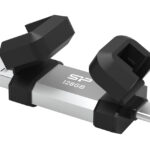 SILICON POWER USB Flash Drive C51, USB/USB-C, 128GB, 120MBps, ασημί