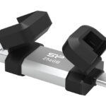 SILICON POWER USB Flash Drive C51, USB/USB-C, 256GB, 200MBps, ασημί