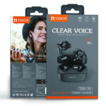 YISON earphones με θήκη φόρτισης TWS-T6, True Wireless, μαύρα