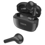 YISON earphones με θήκη φόρτισης TWS-T6, True Wireless, μαύρα