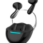 CELEBRAT earphones με θήκη φόρτισης W51, True Wireless, μαύρα