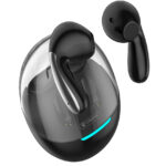 CELEBRAT earphones με θήκη φόρτισης W51, True Wireless, μαύρα
