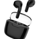 CELEBRAT earphones με θήκη φόρτισης W52, True Wireless, μαύρα