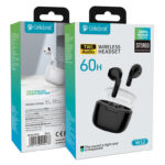 CELEBRAT earphones με θήκη φόρτισης W52, True Wireless, μαύρα