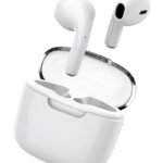 CELEBRAT earphones με θήκη φόρτισης W52, True Wireless, λευκά