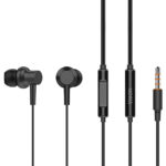 YISON earphones με μικρόφωνο X2, 3.5mm, 1.36m, μαύρα