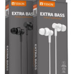 YISON earphones με μικρόφωνο X2, 3.5mm, 1.36m, λευκά