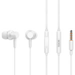 YISON earphones με μικρόφωνο X2, 3.5mm, 1.36m, λευκά