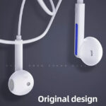 YISON earphones με μικρόφωνο X4, 3.5mm, 1.2m, λευκά