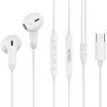 YISON earphones με μικρόφωνο X8, USB-C, 13mm, 1.2m, λευκά
