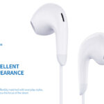 YISON earphones με μικρόφωνο X8, USB-C, 13mm, 1.2m, λευκά