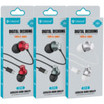 CELEBRAT earphones με μικρόφωνο D15, USB-C, 1.2m, μαύρα