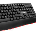POWERTECH set ποντίκι & πληκτρολόγιο PT-1167, 2.4GHz & Bluetooth, μαύρο