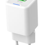 POWERTECH φορτιστής τοίχου PT-1224, καλώδιο, USB/USB-C, 33W, GaN, λευκός