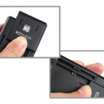 POWERTECH φορτιστής μπαταρίας κινητών QC64 με οθόνη, USB, μαύρος