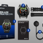 ZEBLAZE smartwatch Stratos 3 Pro, heart rate, 1.43" AMOLED, GPS, μαύρο
