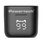 POWERTECH earphones με θήκη φόρτισης PT-1227, TWS, ENC, 30/480mAh, μαύρα