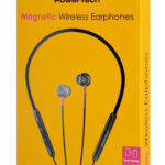 POWERTECH earphones PT-1228 με μαγνήτη, Bluetooth ENC 10mm 180mAh, μαύρα