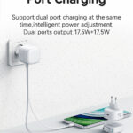 USAMS φορτιστής τοίχου US-CC202 με καλώδιο USB-C, USB-C, 35W GaN, μαύρος