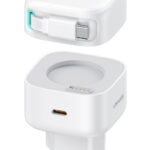 USAMS φορτιστής τοίχου US-CC202 με καλώδιο USB-C, USB-C, 35W GaN, λευκός