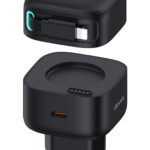 USAMS φορτιστής τοίχου US-CC209 καλώδιο Lightning, USB-C 35W GaN, μαύρος