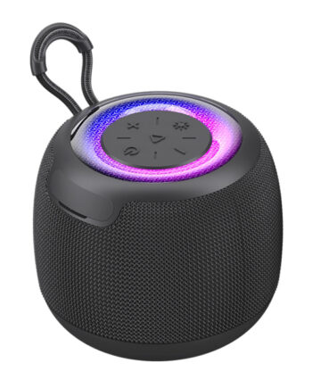 USAMS φορητό ηχείο US-YX014, 10W, Bluetooth, 1200mAh, μαύρο